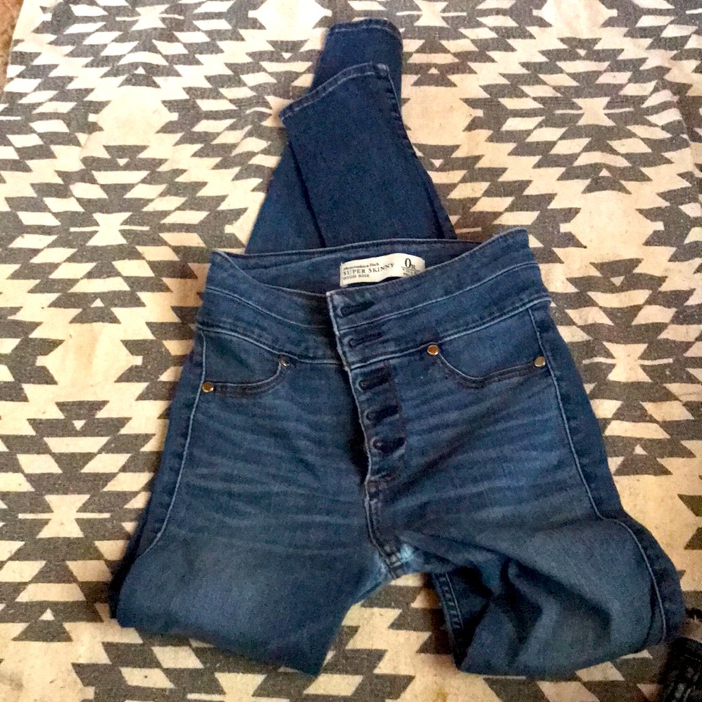 Super skinny high rise skinny jeans
